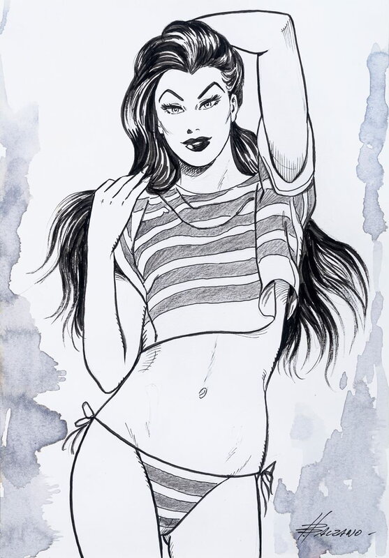 Frau murder by Birago Balzano - Original Illustration