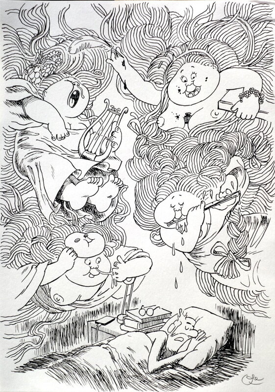 Bédebiles par Erwan Obion - Planche originale