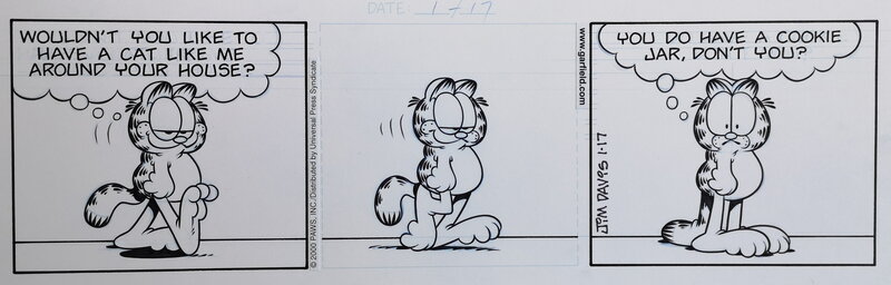 Carfield par Jim Davis - Planche originale
