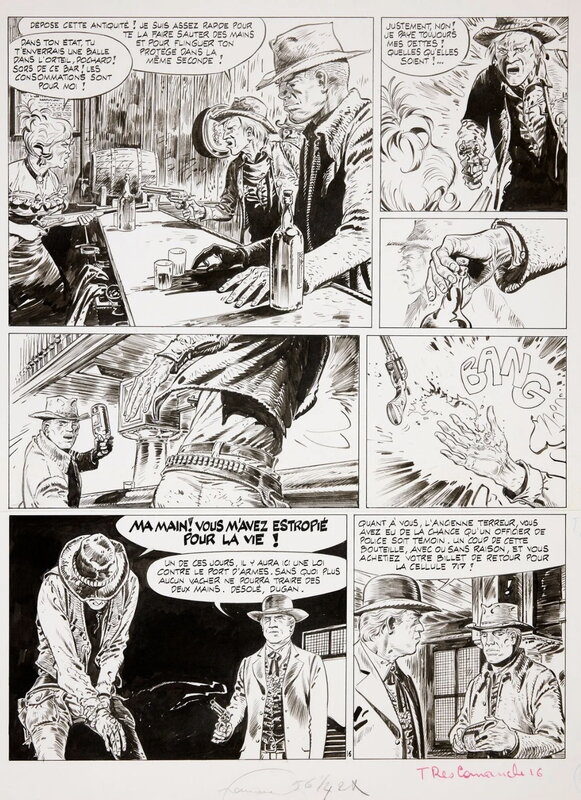 Comanche par Hermann - Planche originale