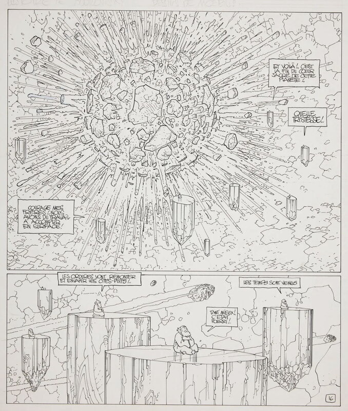 L’incal par Moebius - Planche originale