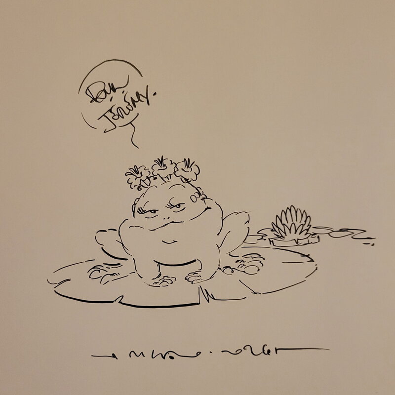 Giovanni Rigano, Au chant des grenouilles - Dédicace