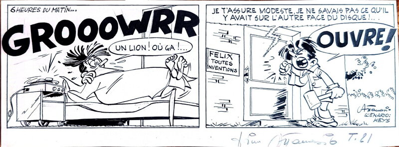Dino Attanasio, André Franquin, Lucien Meys, Strip de Modeste & Pompon 