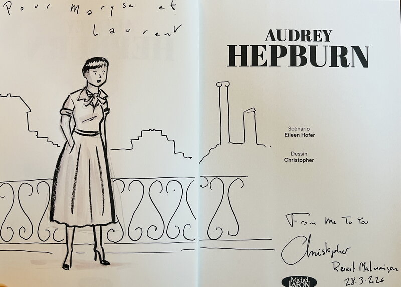 Audrey Hepburn par Christopher - Dédicace