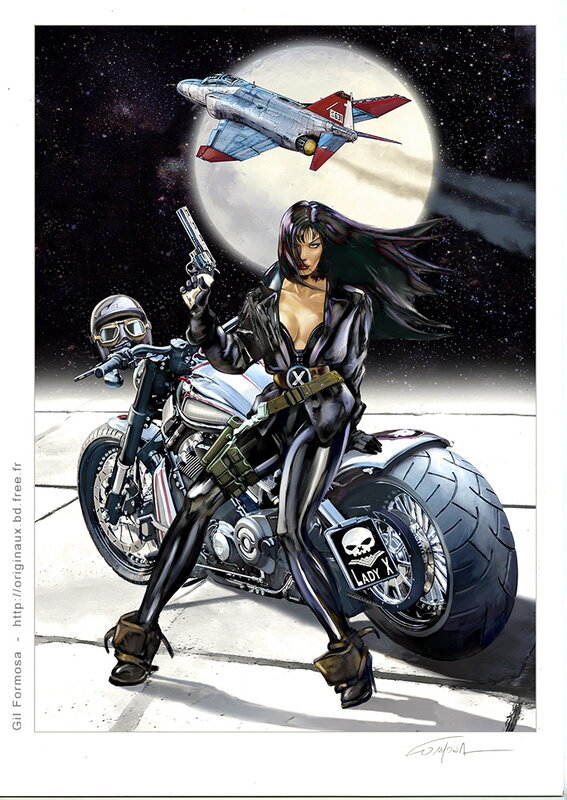 Lady X - F4 Phantom by Gil Formosa - Original Illustration