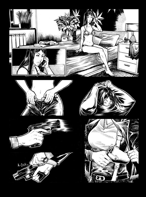 Gabor, D.o.w. 1 - Les ailes du loup - Planche originale