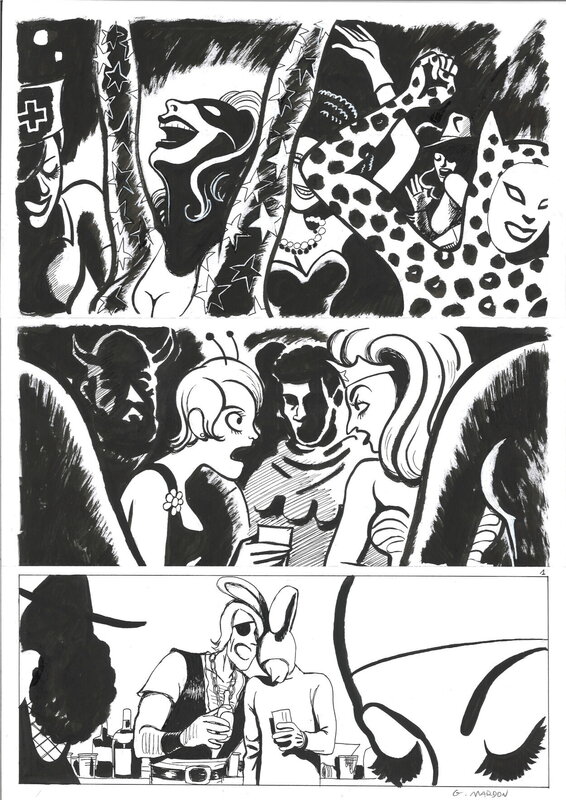 Grégory Mardon - L'extravagante comédie du quotidien tome 3 p03 - Planche originale