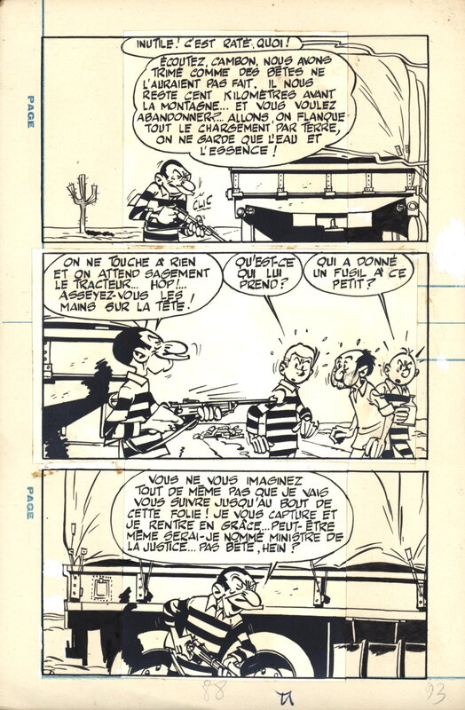 For sale - Maurice Tillieux, Turk, Tillieux : Gil Jourdan, Gag de Poche n° 53 planche 93 - Comic Strip