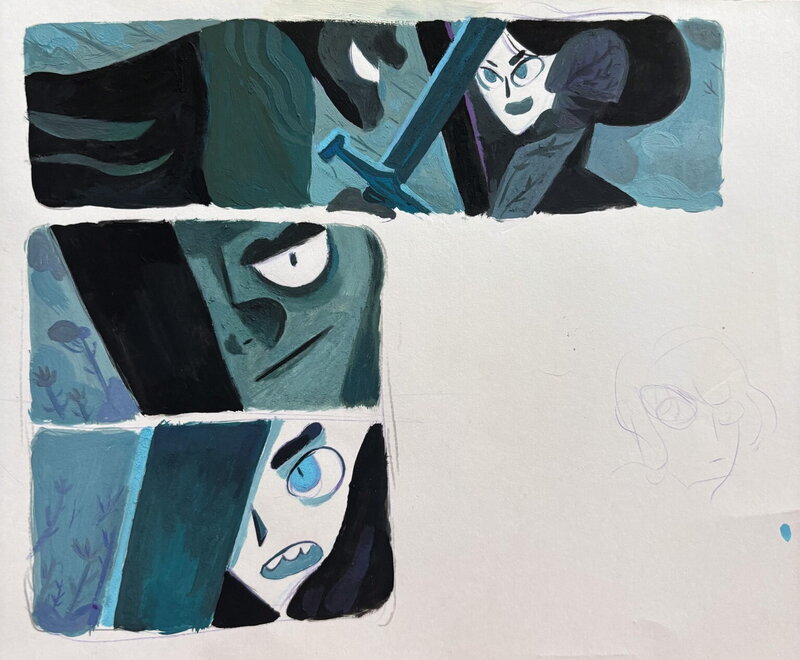 Stéphane Fert, Etude de cases pour Morgane - Page 9 - Original art