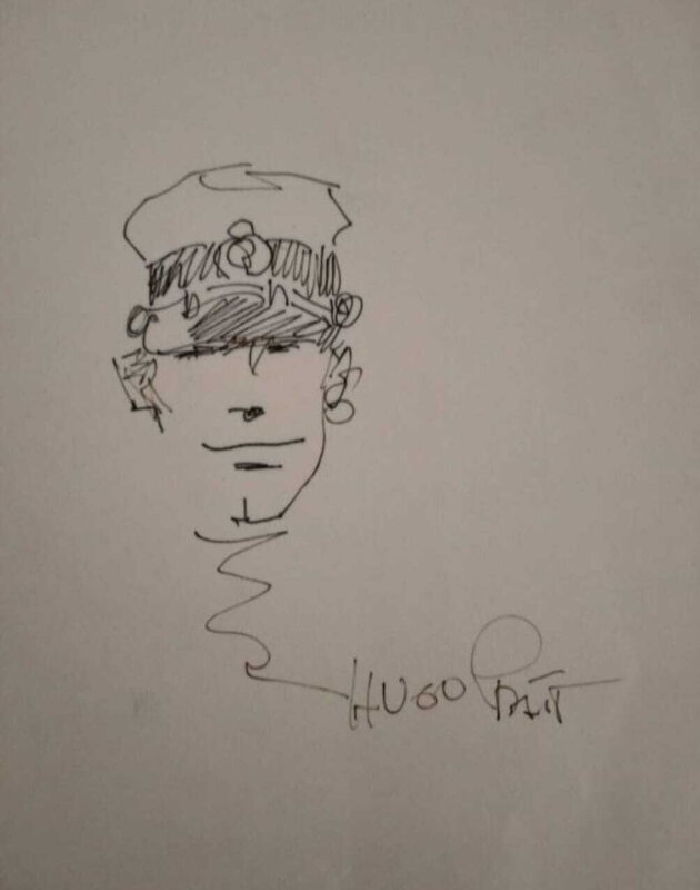 Hugo Pratt, Corto Maltese Portrait - Sketch