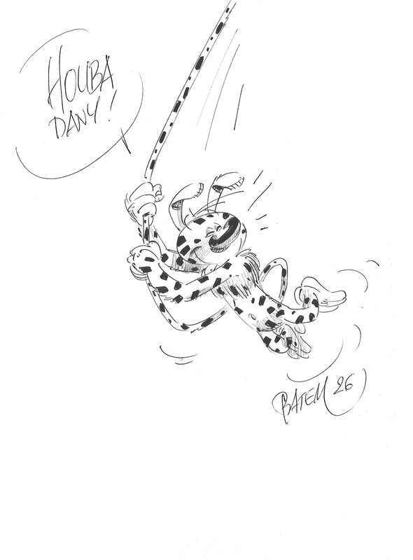 Marsupilami par Batem - Dédicace