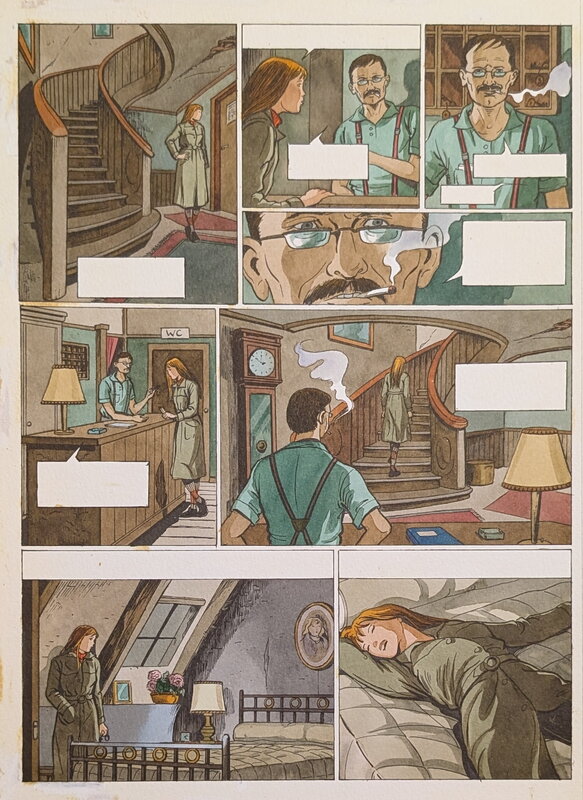 Dina Kathelyn, Viviane Nicaise, La vie en rose 3 - planche 25 - Mise en couleur