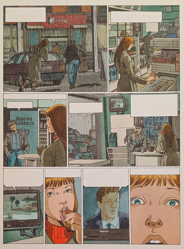 Dina Kathelyn, Viviane Nicaise, La vie en rose 3 - planche 28 - Mise en couleur