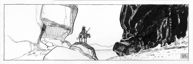 For sale - Le veilleur by Thierry Martin - Original Illustration