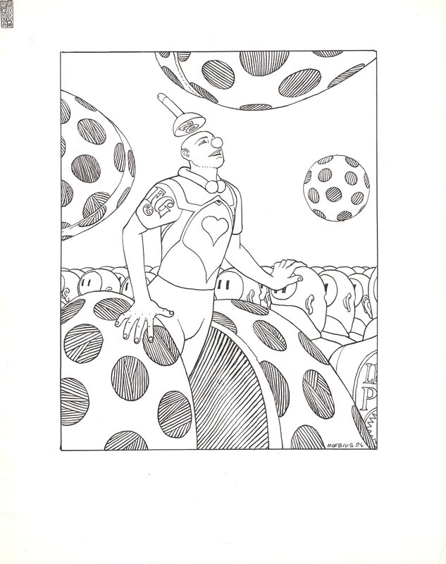 For sale - Moebius, Les 20 ans de Fluide Glacial - Original Illustration