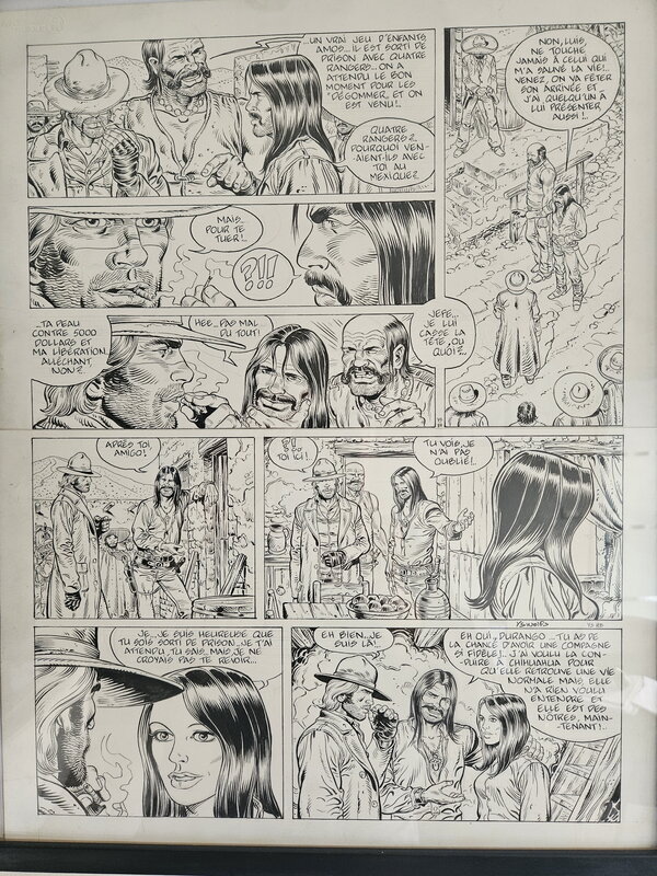 Swolfs Yves, Durango. Tome 5 Sierre Sauvage. Planche 8 de 1985 - Planche originale