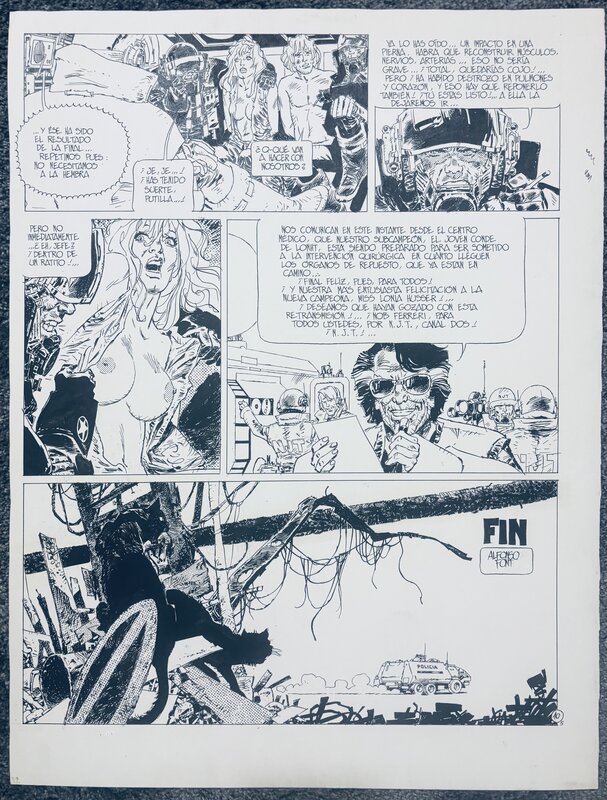 Alfonso Font - Tales of an Imperfect Future, The Hunt pg.10 - Planche originale