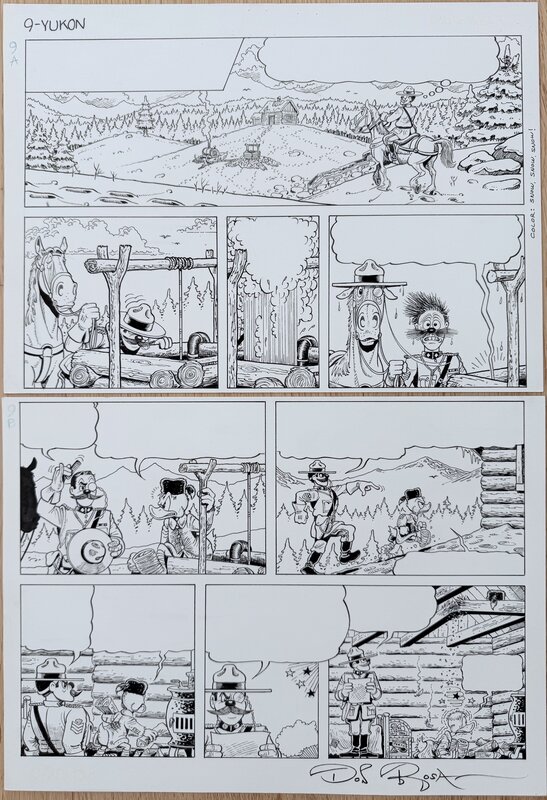 En vente - Don Rosa - Scrooge McDuck - 1995 - Hearts of the Yukon - p9 - Planche originale