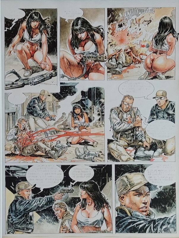 Paolo Eleuteri Serpieri, Mise en couleur Druuna - Mise en couleur