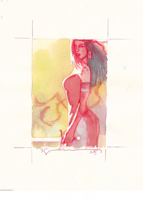 En vente - Elektra par Bill Sienkiewicz - Illustration originale