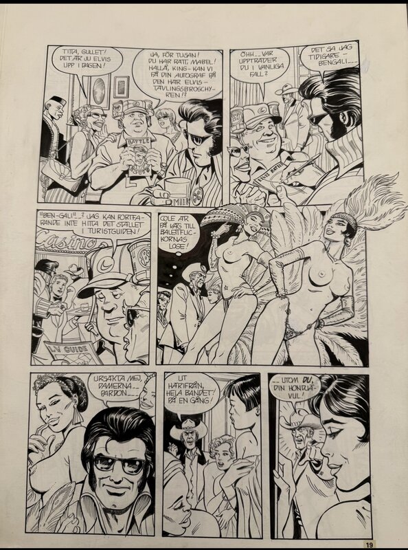 César Spadari, The Phantom “Viva Las Vegas” - Planche originale