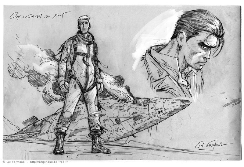 Gil Formosa, Sergent-Major BOWEN Double garde - Planche originale