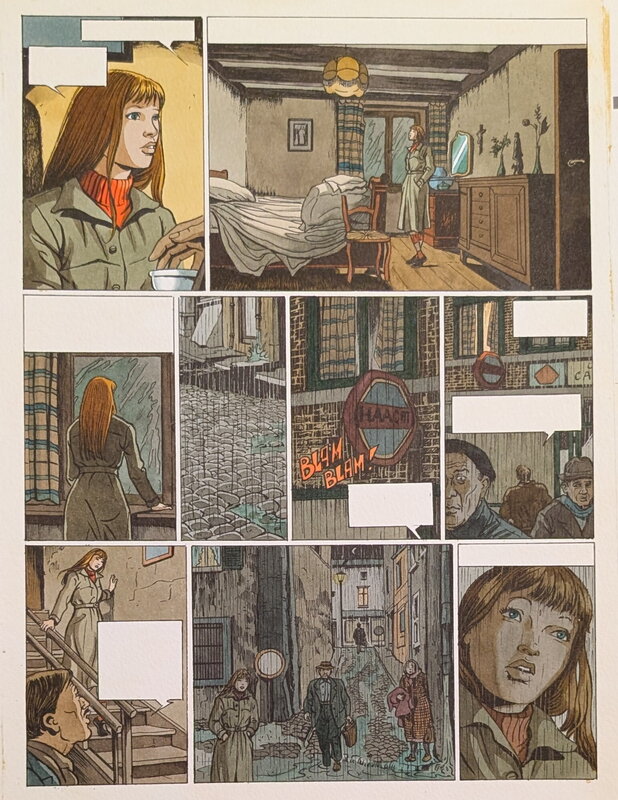 Dina Kathelyn, Viviane Nicaise, La vie en rose 3 - planche 31 - Mise en couleur