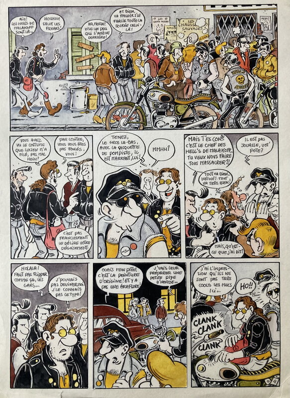 Lucien et Nanard par Frank Margerin - Planche originale