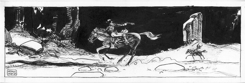 En vente - Le messager par Thierry Martin - Planche originale