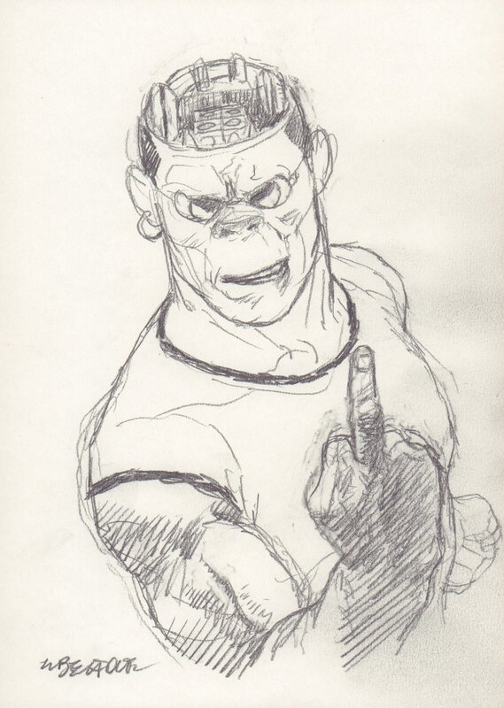 En vente - Tanino Liberatore, Portrait RanXerox - J - Illustration originale