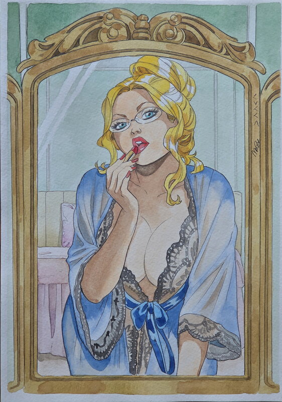 Hot charlotte by Vincenzo Cucca - Original Illustration