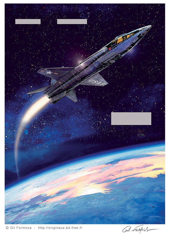 X-15 EMERGENCY par Gil Formosa - Planche originale