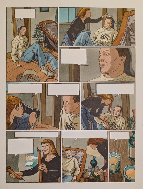 Dina Kathelyn, Viviane Nicaise, La vie en rose 3 - planche 39 - Color guide