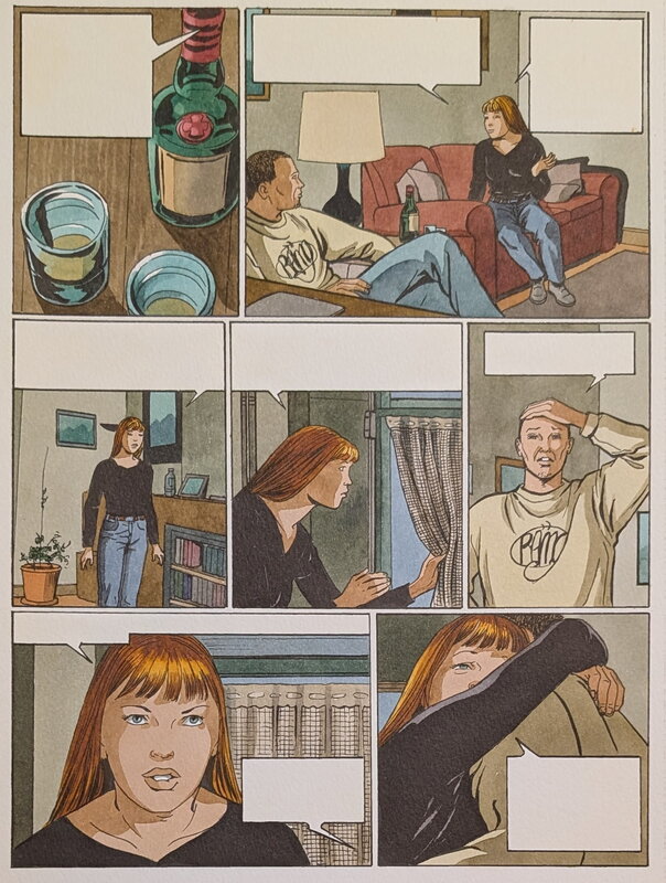 Dina Kathelyn, Viviane Nicaise, La vie en rose 3 - planche 40 - Mise en couleur