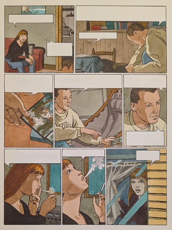 Dina Kathelyn, Viviane Nicaise, La vie en rose 3 - planche 41 - Mise en couleur