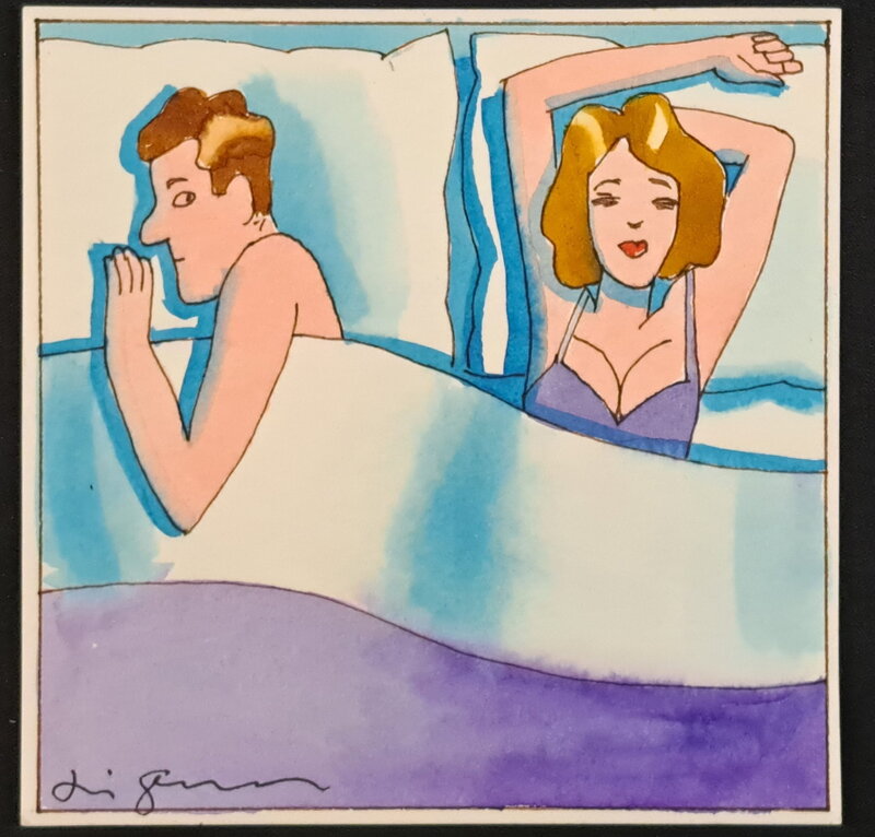 Aldo Di Gennaro - A cosa pensa? - Illustration originale