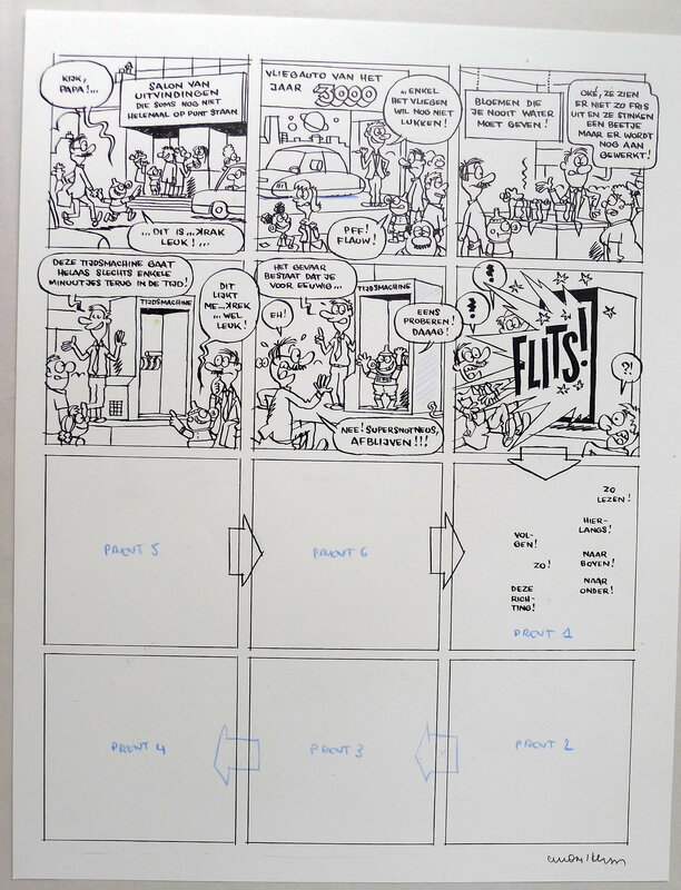 Luc Cromheecke, Willy Linthout, Planche du tome 6 de Roboboy (2) - Comic Strip