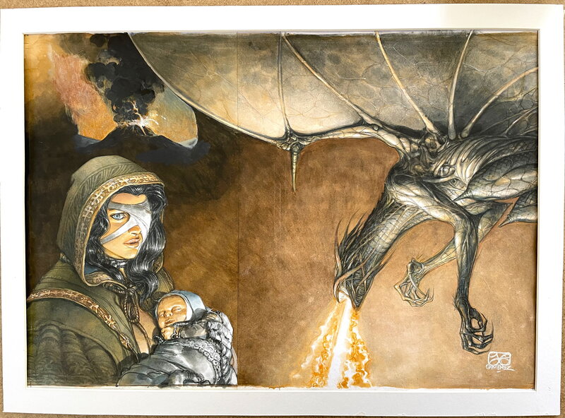 Juan Giménez, Juan Gimenez - Yo, Dragon Cover - Planche originale