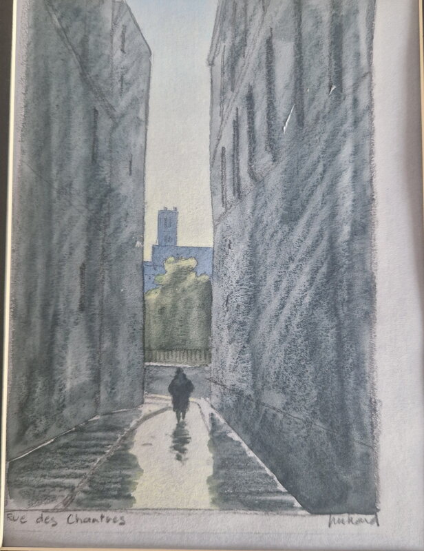 Rue des Chantres par André Juillard - Illustration originale