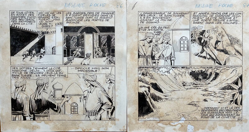 Pierre Le Guen, Roger Lécureux, 1967 - Nasdine Hodja  version Poche - Planche originale