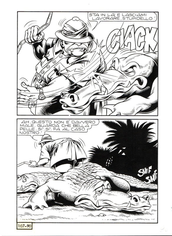 Paolo Piffarerio - Alan Ford n. 107 - Planche originale