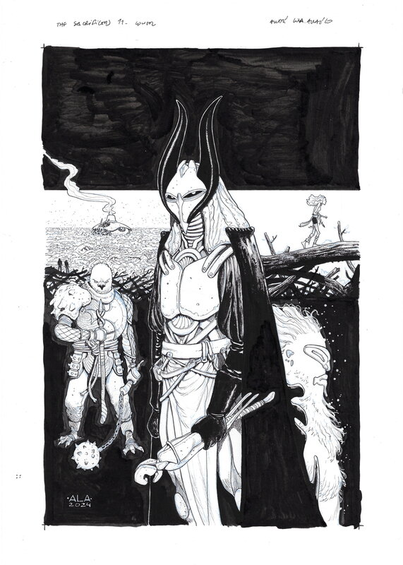 En vente - Andre Lima Araujo, Sacrifice – volume 11 - couverture originale - Couverture originale