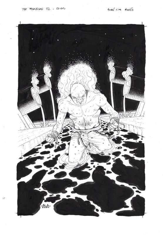 En vente - Andre Lima Araujo, Sacrifice – volume 12 - couverture originale - Couverture originale