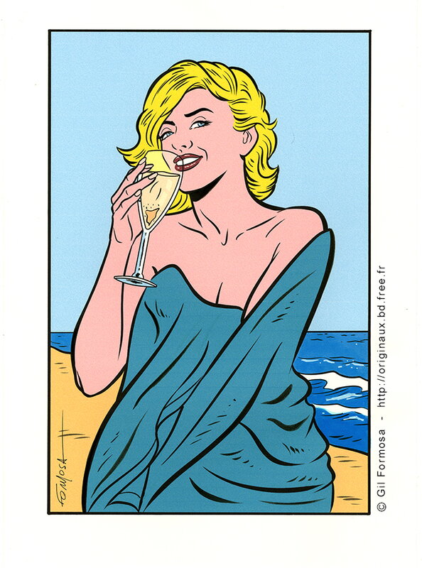 Marylin MONROE par Gil Formosa - Illustration originale