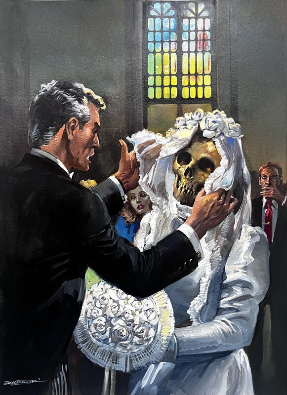 Vicente B. Ballestar, Gespenster Geschichten #1098 - Le visage de la mort et autres histoires d'horreur - BASTEI - Couverture originale