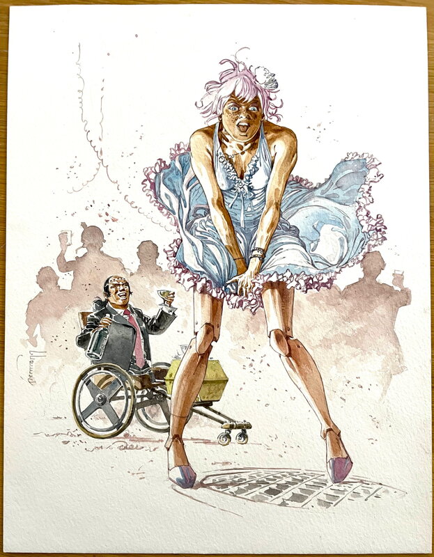 For sale - Hermann - Final Illu Trois Motos - Comic Strip