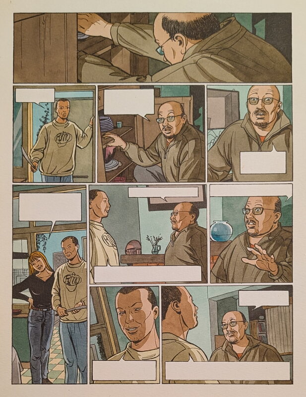 Dina Kathelyn, Viviane Nicaise, La vie en rose 3 - planche 43 - Color guide