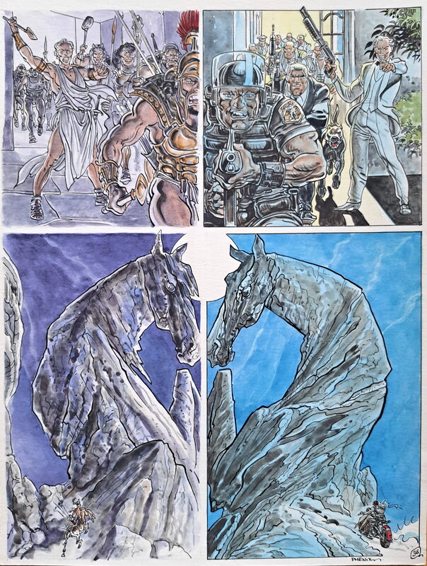 Les Centaures par Malik, Phénix - Planche originale