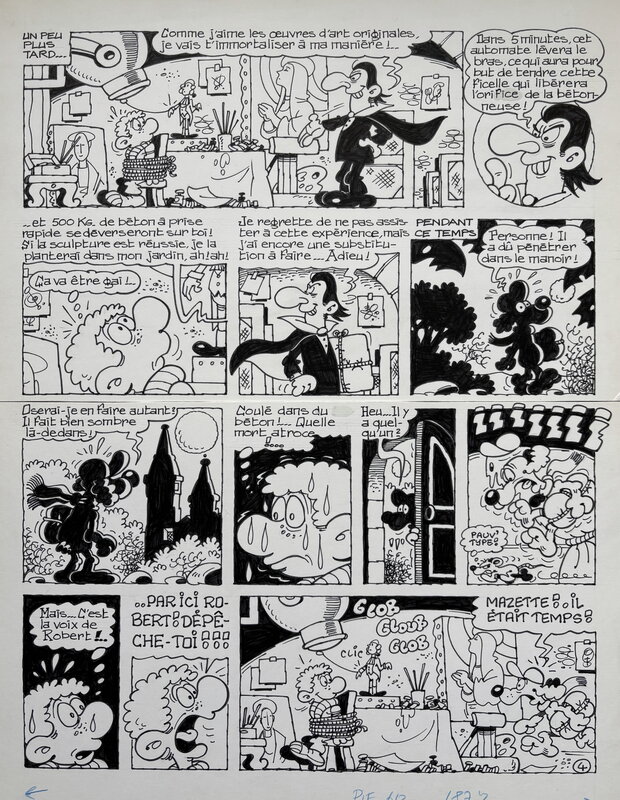 Supermatou par Jean-Claude Poirier - Planche originale