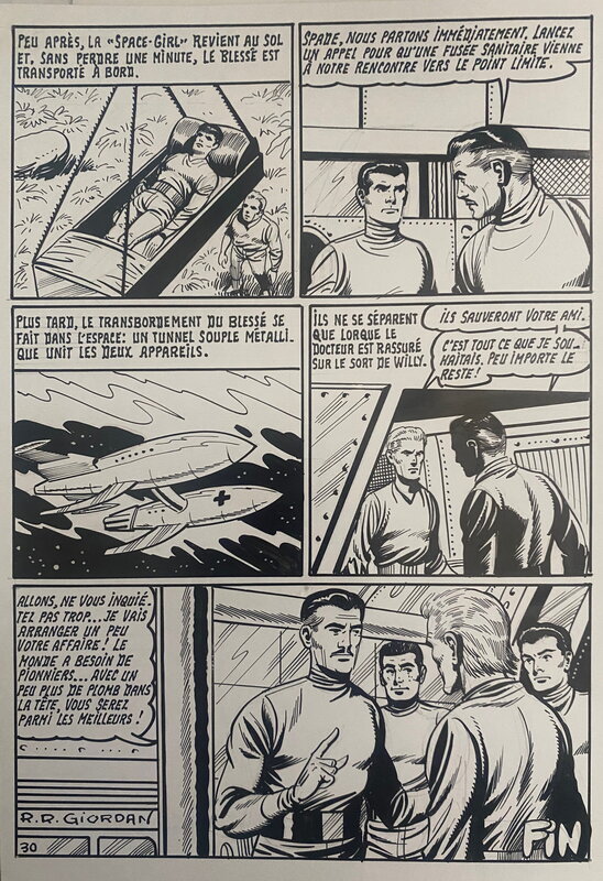 Raoul Giordan, planche originale, 
